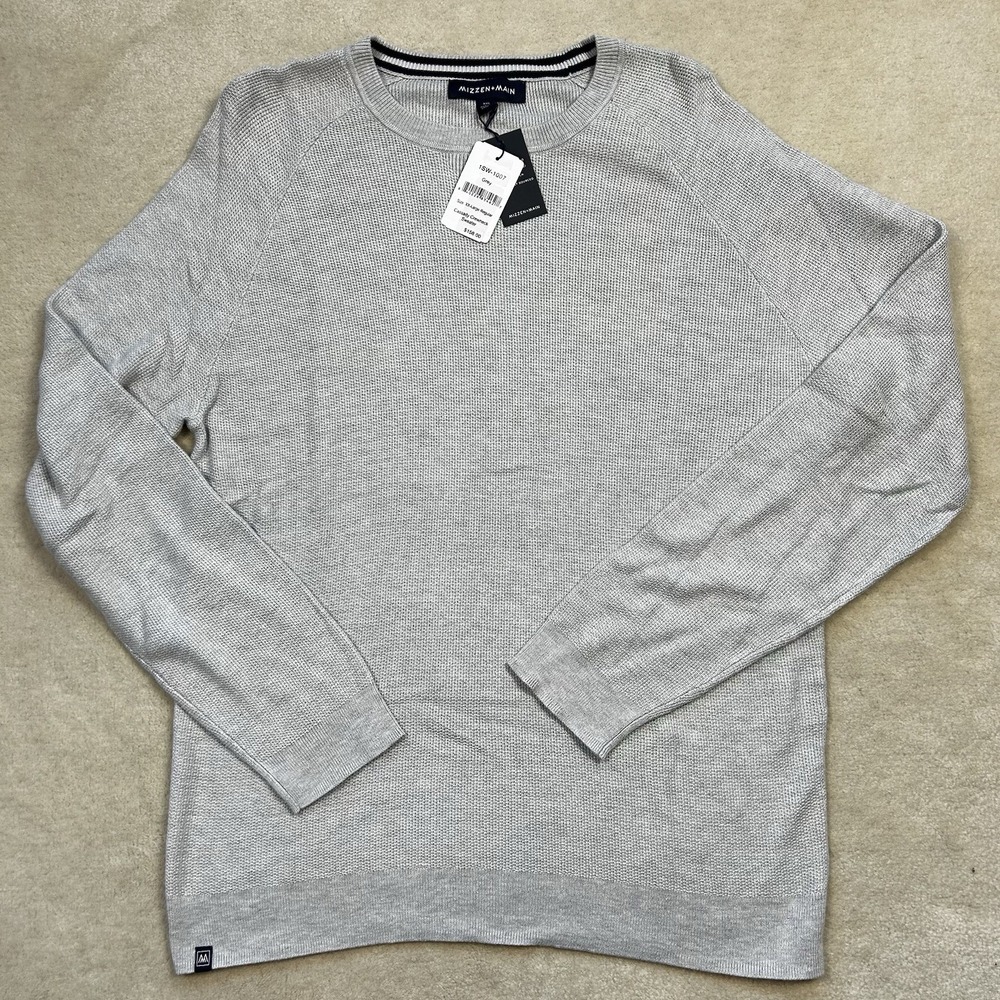 MIZZEN & MAIN Men's XXL Sweater Cassady Crewneck Pullover Lightweight Knit